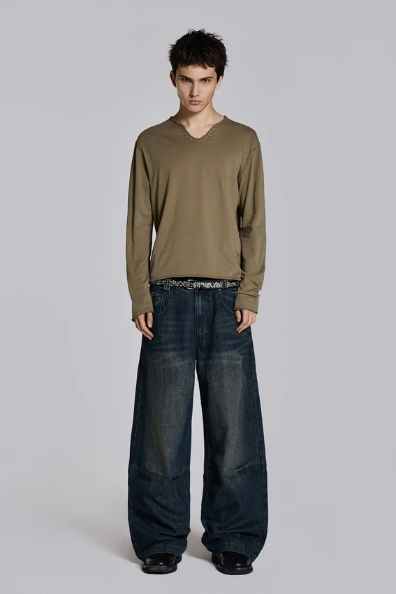 Mid Blue Slub Colossus Jeans