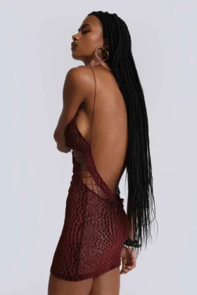 Rhyxa Lace Up Mini Dress