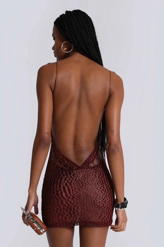Rhyxa Lace Up Mini Dress