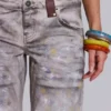 Rider Low Rise Straight Leg Jeans in Painter