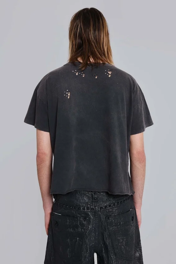 Rock Revival Distressed National Cropped T-Shirt