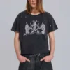 Rock Revival Distressed National Cropped T-Shirt