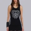 Rock Revival Rhinestone Fleur de Lis Vest Mini Dress