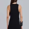 Rock Revival Rhinestone Fleur de Lis Vest Mini Dress