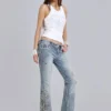 Rock Revival Rhinestone Fleur de Lis Vest Top