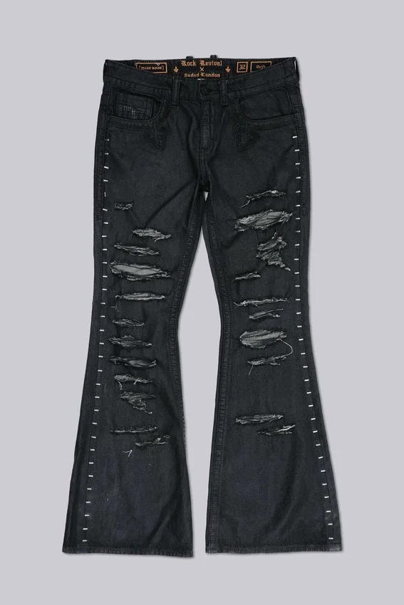 Rock Revival Staple Wax Bootcut Jeans