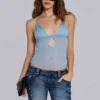 Roxxi Lace Mesh Cami Top