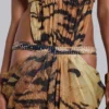 Saffra Cut Out Maxi Dress in Tiger