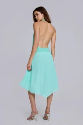 Serilda Sequin Chiffon Midi Dress