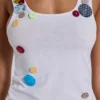 Serolyn Button Vest Top