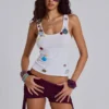 Serolyn Button Vest Top