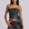 Shadow Studded Mini Skirt