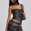 Shadow Studded Corset Top