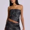 Shadow Studded Mini Skirt