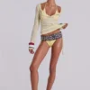 Sheer Henley Top in Buttercup