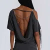 Sky Asymmetric Mini Dress