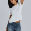 Slub White T-Shirt