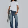 Slub White T-Shirt
