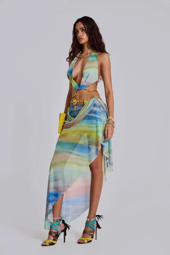 Soleila Backless Halter Top