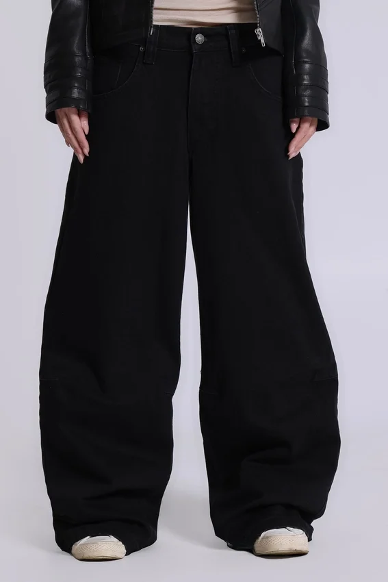 Solid Black Colossus Jeans