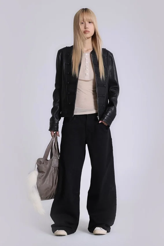 Solid Black Colossus Jeans