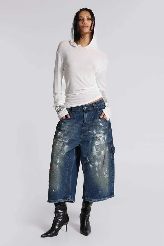 Splatter Crop XL Carpenter Jeans