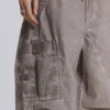 Stone Oil Wash Parachute Pants