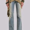 Strap Up Stonewash Jeans