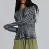 Stripe Long Sleeve Top
