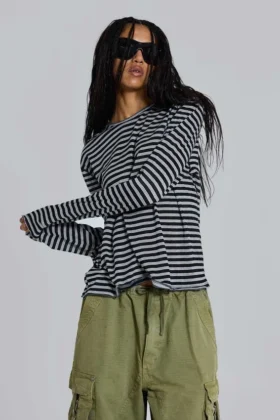 Stripe Long Sleeve Top