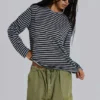 Stripe Long Sleeve Top