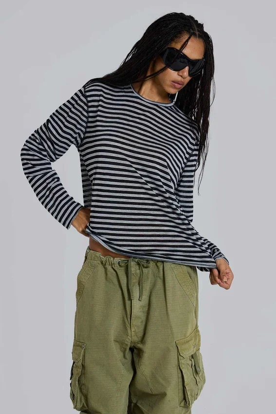 Stripe Long Sleeve Top