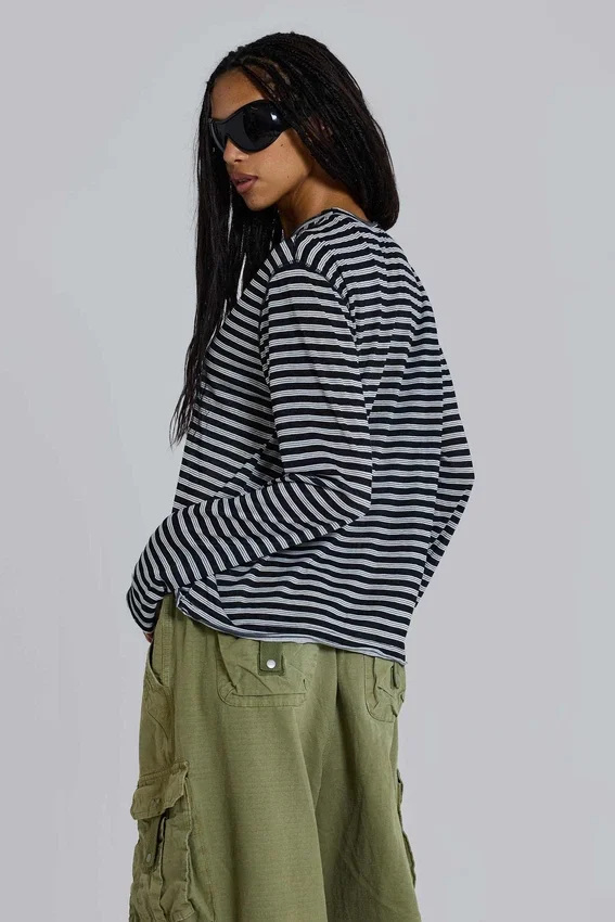 Stripe Long Sleeve Top
