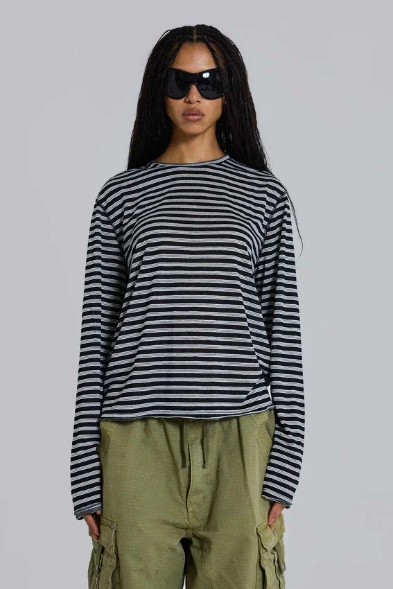 Stripe Long Sleeve Top