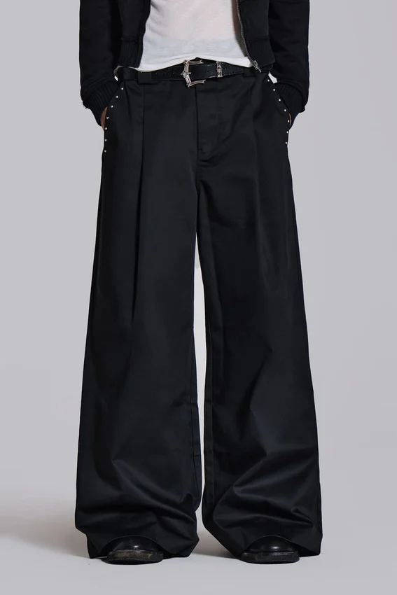 Studded Black Goliath Suit Pants