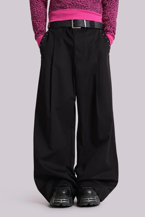 Studded Black Goliath Suit Pants