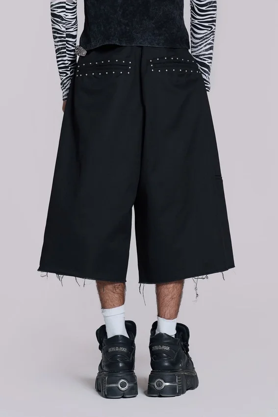 Studded Black XL Goliath Baggy Shorts
