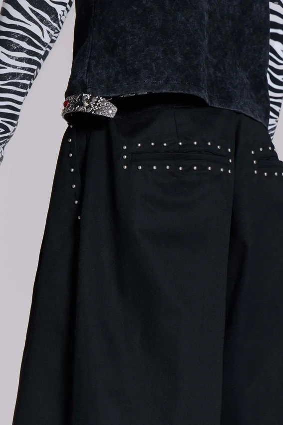 Studded Black XL Goliath Baggy Shorts
