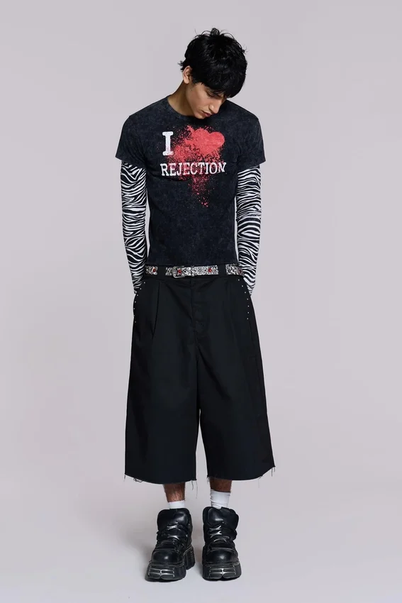 Studded Black XL Goliath Baggy Shorts