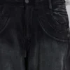 Sun Faded Black Trooper Cargo Pants