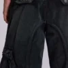 Sun Faded Black Trooper Cargo Pants