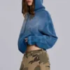 Sunfade Waffle Studded Hoodie