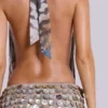Syrienna Backless Mini Dress with Shells