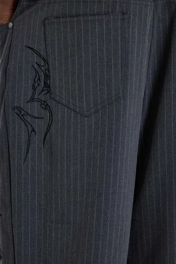 Tattoo Pinstripe Goliath Suit Pants