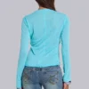Turquoise Mist Long Sleeve Top