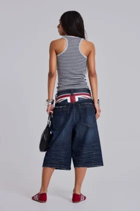 Union Jack Indigo Colossus Jorts