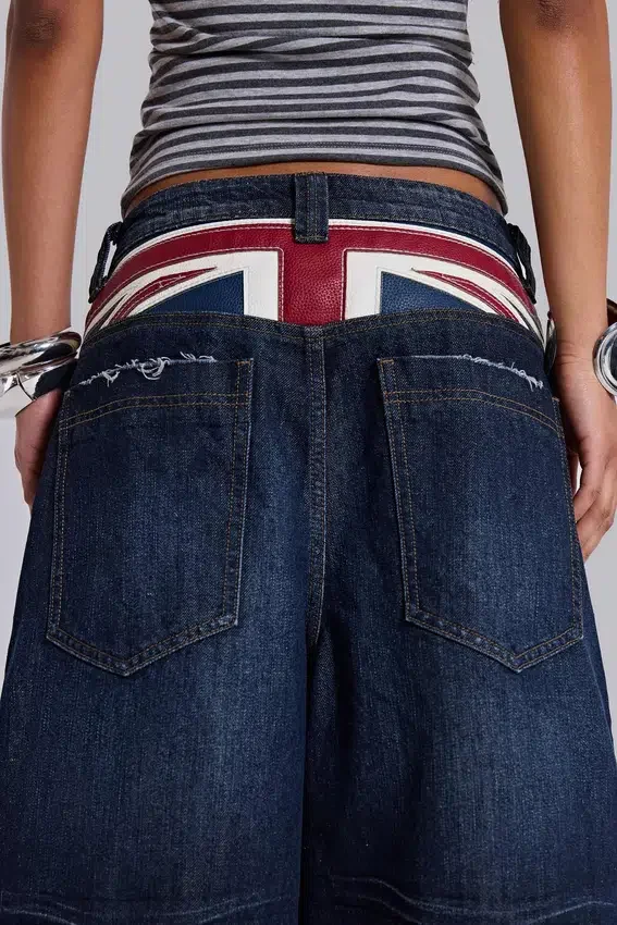 Union Jack Indigo Colossus Jorts