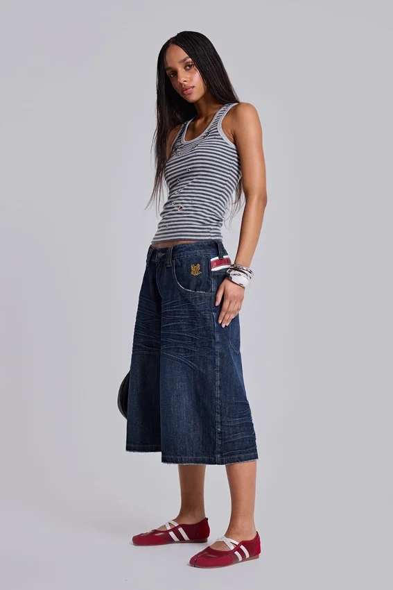 Union Jack Indigo Colossus Jorts