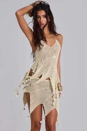 Ursule Crochet Top with Real Shell