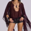 Vaca Whipstitch Faux Leather Mini Shorts in Black